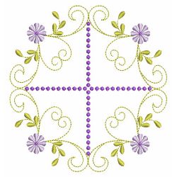 Fancy Purple Flower Quilts 09(Md) machine embroidery designs