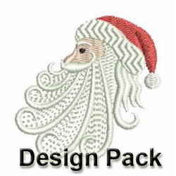 Christmas Santa Face machine embroidery designs
