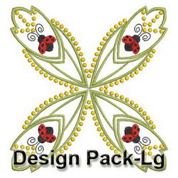 Heirloom Ladybug Quilts(Lg) machine embroidery designs