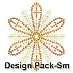 Golden Candlewicking Snowflake Quilts(Sm) machine embroidery designs