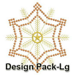 Golden Candlewicking Snowflake Quilts(Lg) machine embroidery designs