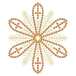 Golden Candlewicking Snowflake Quilts 01(Lg) machine embroidery designs