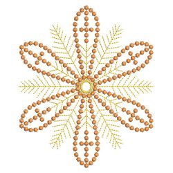 Golden Candlewicking Snowflake Quilts 01(Md)