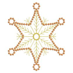 Golden Candlewicking Snowflake Quilts 02(Sm) machine embroidery designs