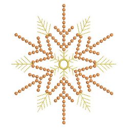 Golden Candlewicking Snowflake Quilts 03(Md)