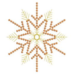 Golden Candlewicking Snowflake Quilts 03(Md)