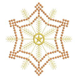 Golden Candlewicking Snowflake Quilts 05(Sm) machine embroidery designs