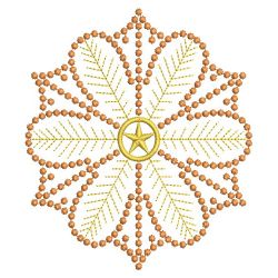 Golden Candlewicking Snowflake Quilts 06(Md)