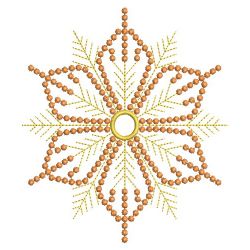 Golden Candlewicking Snowflake Quilts 07(Sm) machine embroidery designs