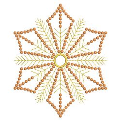 Golden Candlewicking Snowflake Quilts 08(Md)