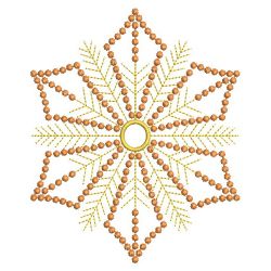 Golden Candlewicking Snowflake Quilts 08(Md)
