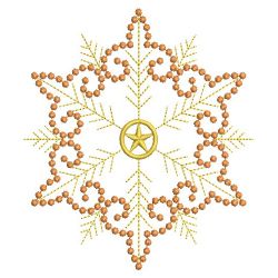 Golden Candlewicking Snowflake Quilts 09(Md)