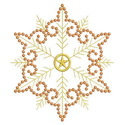 Golden Candlewicking Snowflake Quilts 09(Md)