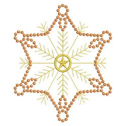 Golden Candlewicking Snowflake Quilts 10(Md) machine embroidery designs