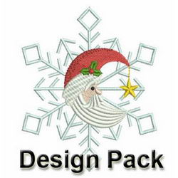 Santa Snowflakes machine embroidery designs