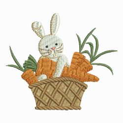 Rabbit and Carrots 01 machine embroidery designs