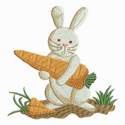 Rabbit and Carrots 04 machine embroidery designs