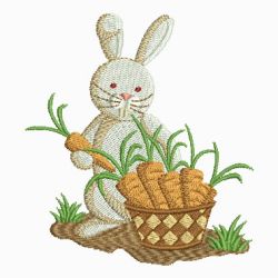 Rabbit and Carrots 05 machine embroidery designs