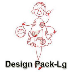 Busy Ladybug Lady(Lg) machine embroidery designs