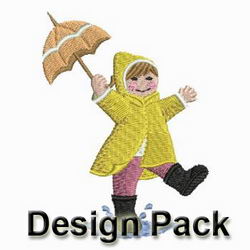 Rain Day machine embroidery designs