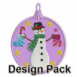 Snowman Ornaments machine embroidery designs