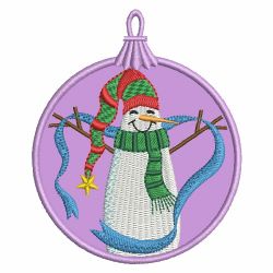 Snowman Ornaments 08 machine embroidery designs