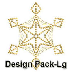 Golden Candlewicking Snowflake Quilts 2(Lg) machine embroidery designs