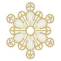 Golden Candlewicking Snowflake Quilts 2 01(Sm) machine embroidery designs