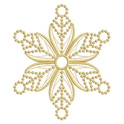 Golden Candlewicking Snowflake Quilts 2 02(Sm) machine embroidery designs