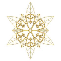 Golden Candlewicking Snowflake Quilts 2 04(Lg)