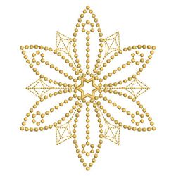 Golden Candlewicking Snowflake Quilts 2 06(Sm) machine embroidery designs