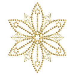 Golden Candlewicking Snowflake Quilts 2 06(Lg)