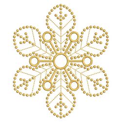 Golden Candlewicking Snowflake Quilts 2 07(Lg)