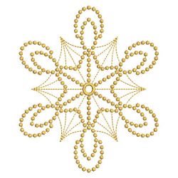 Golden Candlewicking Snowflake Quilts 2 08(Lg)