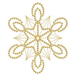 Golden Candlewicking Snowflake Quilts 2 08(Lg)