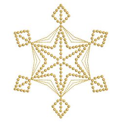 Golden Candlewicking Snowflake Quilts 2 09(Sm) machine embroidery designs