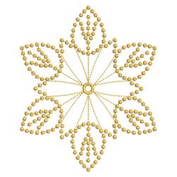 Golden Candlewicking Snowflake Quilts 2 10(Lg)