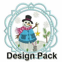 Cute Winter Snowmen 1 machine embroidery designs