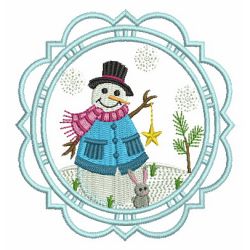 Cute Winter Snowmen 1 10 machine embroidery designs