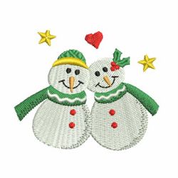 Cute Winter Snowmen 3 05 machine embroidery designs