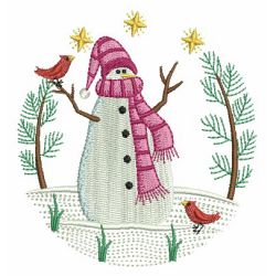 Cute Winter Snowmen 4 02 machine embroidery designs