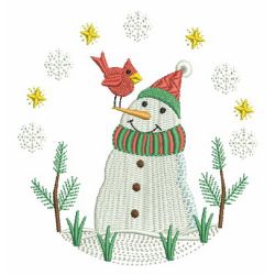Cute Winter Snowmen 4 07 machine embroidery designs