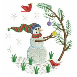 Cute Winter Snowmen 4 09 machine embroidery designs