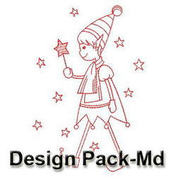 Stick Wizards Redwork(Md) machine embroidery designs