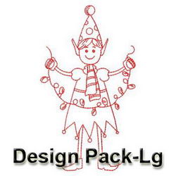 Stick Wizards Redwork(Lg) machine embroidery designs