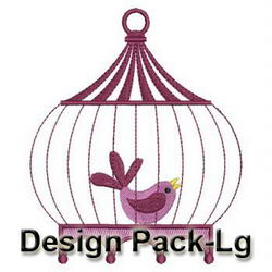 Bird in Cage(Lg) machine embroidery designs