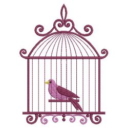 Bird in Cage 03(Md) machine embroidery designs