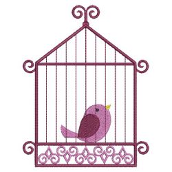 Bird in Cage 06(Md) machine embroidery designs