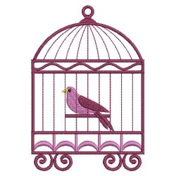 Bird in Cage 08(Md) machine embroidery designs