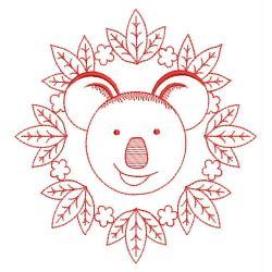 Animal Faces Redwork 01(Lg) machine embroidery designs